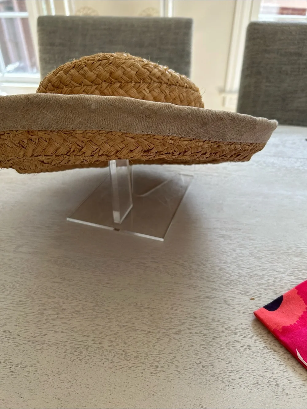 Beige Straw Sun Hat
